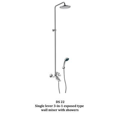 ESS ESS D Series Single Lever 3-In-1 Exposed Type Wall Mixer With Showers