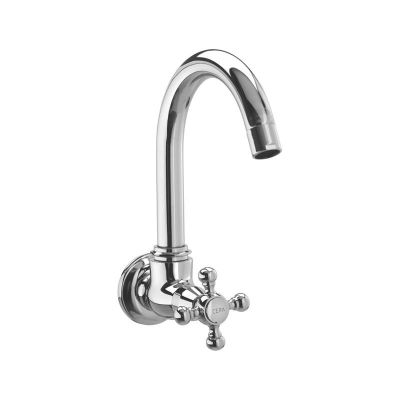Cera Diana Quarter Turn  Sink Cock (Wall Mounted) With Swivel Spout 