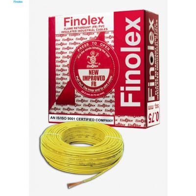Finolex Electrical Cable 1 sqmm Yellow 180 mtrs