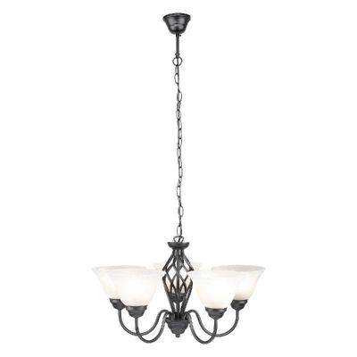 Havells Cupola Chandelier 1 X 5Ls E27 Blk Ceiling Mounted, Chandelier