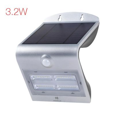 Havells Solazen Ip54 Wall Light (Grey) 3.2W Led With Pir Sensor And Inbuilt Solar Charge Module