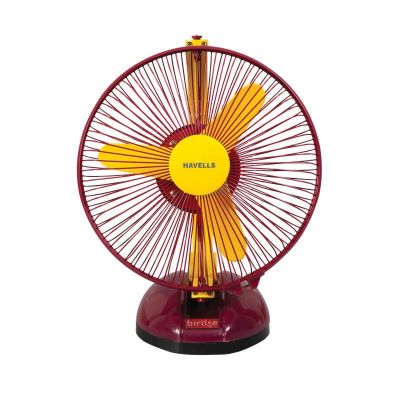 Havells Birdie 230mm Personal Fan Yellow Maroon