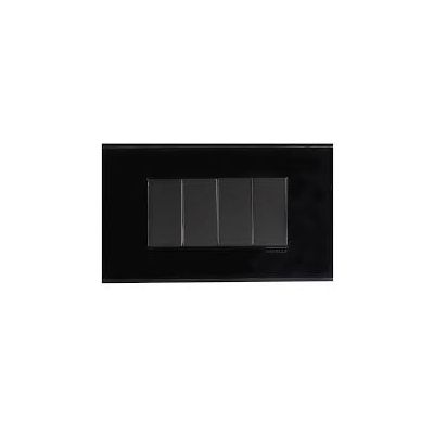 Havells Fabio Studio Plexi Glass Black Front Plate