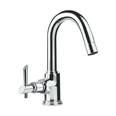 Hindware Immacula Swan Neck Tap With Left Hand Operating Knob 
