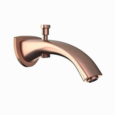 Jaquar Bath Tub Spout With Button Attachment For Hand Shower With Wall Flange Antique Copper