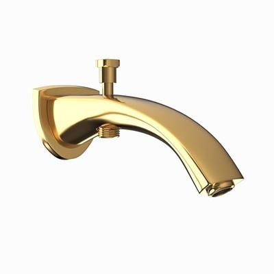 Jaquar Bath Tub Spout With Button Attachment For Hand Shower With Wall Flange Full Gold