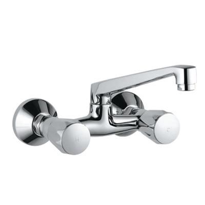 Jaquar Continental Sink Mixer With Swinging Spout (Wall Mounted Model) With Connecting Legs & Wall Flanges