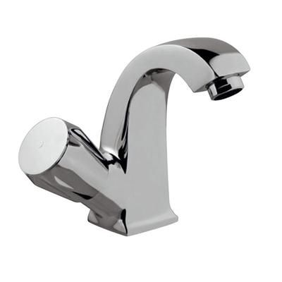 Jaquar Continental Swan Neck Tap With Right Hand Operating Knob With 450Mm Long Braided Hose
