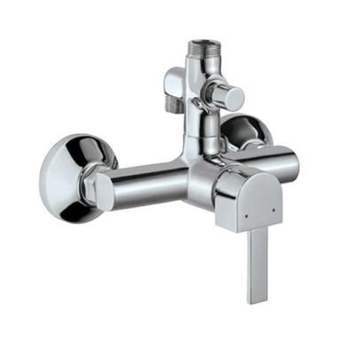 Jaquar Darc Single Lever Exposed Shower Mixer With Provision For Connection To Exposed Shower Pipe & Hand Shower  With Connecting Legs & Wall Flanges