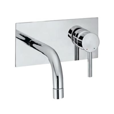 Jaquar Florentine Exposed Part Kit Of Single Lever Basin Mixer Wall Mounted Consisting Of Operating Lever, Wall Flange, Nipple & Spout