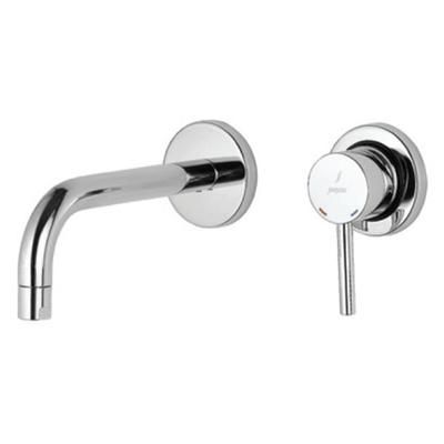 Jaquar Florentine Exposed Parts Kit Of Single Lever Basin Mixer Wall Mounted Consisting Of Operating Lever, Nipple, Spout & Two Wall Flanges