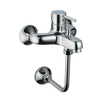 Jaquar Florentine Single Lever Wall Mixer With Provision For Overhead Shower With 150 X 150Mm Long Bend Pipe On Lower Side FLR-CHR-5143