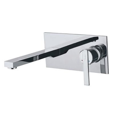Jaquar Fonte Exposed Part Kit Of Single Lever Basin Mixer Wall Mounted Consisting Of Operating Lever, Wall Flange, Nipple & Spou