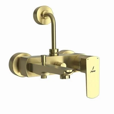 Jaquar Kubix Prime Single Lever Wall Mixer 3-In-1 System With Provision For Both Hand Shower And Overhead Shower Dust Gold KUP-GDS-35125PM