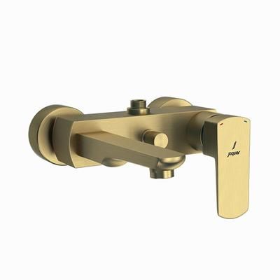Jaquar Kubix Prime Single Lever Wall Mixer With Provision For Connection To Exposed Shower Pipe (Sha-1211) With Connecting Legs & Wall Flanges Antique Bronze