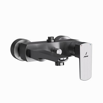 Jaquar Kubix Prime Single Lever Wall Mixer With Provision For Connection To Exposed Shower Pipe (Sha-1211) With Connecting Legs & Wall Flanges Stainless Steel