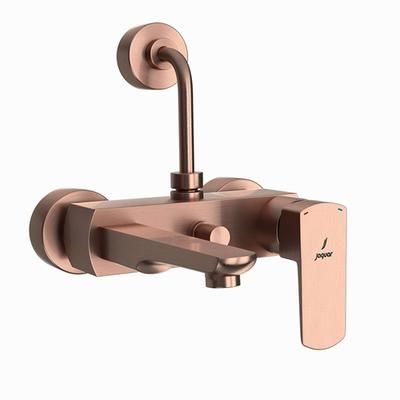 Jaquar Kubix Prime Single Lever Wall Mixer With Provision For Overhead Shower With 115Mm Long Bend Pipe On Upper Side, Connecting Legs & Wall Flanges Antique Copper