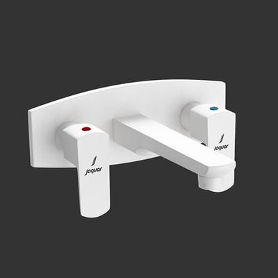 Jaquar Kubix Prime Two Concealed Stop Cocks With Basin Spout (Composite One Piece Body) White Matt
