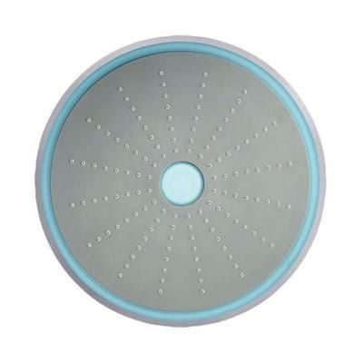 Jaquar Led Overhead Shower 234Mm Round Shape Single Flow (Abs Body Chrome Plated With Gray Face Plate) With Rubit Cleaning System