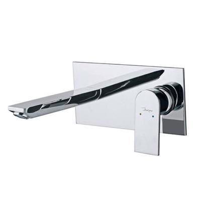 Jaquar Lyric Exposed Part Kit Of Single Lever Basin Mixer Wall Mounted Consisting Of Operating Lever, Wall Flange, Nipple & Spout