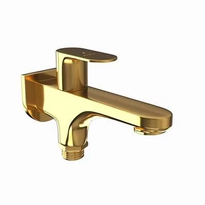 Jaquar Opal Prime 2 Way Bib Cock With Wall Flange Full Gold