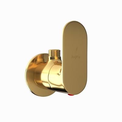 Jaquar Opal Prime Angular Stop Cock With Wall Flange Full Gold