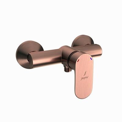 Jaquar Opal Prime Single Lever Exposed Shower Mixer For Connection To Hand Shower With Connecting Legs & Wall Flanges Antique Copper