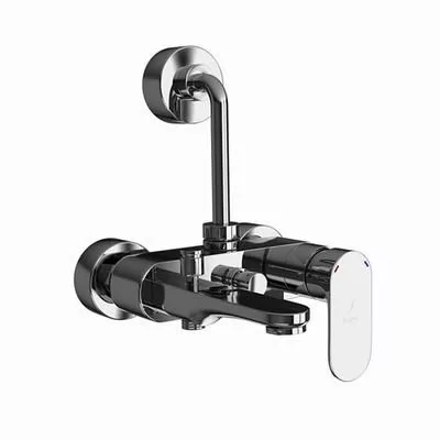 Jaquar Opal Prime Single Lever Wall Mixer 3-In-1 System With Provision For Both Hand Shower And Overhead Shower Black Chrome