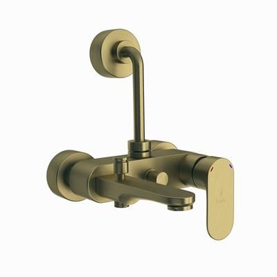 Jaquar Opal Prime Single Lever Wall Mixer 3-In-1 System With Provision For Both Hand Shower And Overhead Shower Complete With 115Mm Long Bend Pipe, Connecting Legs & Wall Flange (Without Hand & Overhead Shower) Antique Bronze