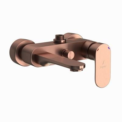 Jaquar Opal Prime Single Lever Wall Mixer With Provision For Connection To Exposed Shower Pipe (Sha-1211) With Connecting Legs & Wall Flanges Antique Copper