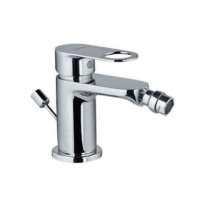 Jaquar Ornamix Prime Single Lever 1-Hole Bidet Mixer With Popup Waste System With 375Mm Long Braided Hoses