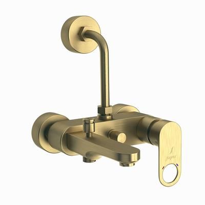 Jaquar Ornamix Prime Single Lever Wall Mixer 3-In-1 System With Provision For Both Hand Shower And Overhead Shower Complete With 115Mm Long Bend Pipe, Connecting Legs & Wall Flange (Without Hand & Overhead Shower) Antique Bronze