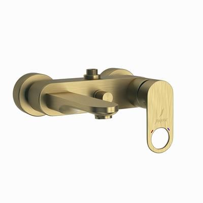 Jaquar Ornamix Prime Single Lever Wall Mixer With Provision For Connection To Exposed Shower Pipe With Connecting Legs & Wall Flanges Antique Bronze