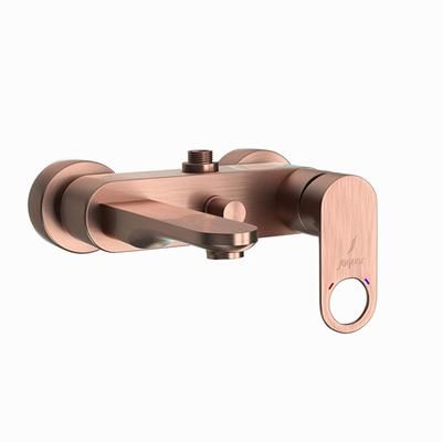 Jaquar Ornamix Prime Single Lever Wall Mixer With Provision For Connection To Exposed Shower Pipe With Connecting Legs & Wall Flanges Antique Copper