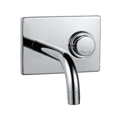 Jaquar Pressmatic Pressmatic Wall Mounted Basin Tap (Auto Closing) With Wall Flange (Square)
