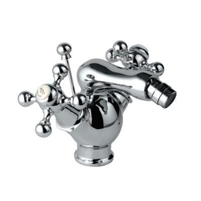 Jaquar Queens 1 - Hole Bidet Mixer With Popup Waste System With 375Mm Long Braided Hoses