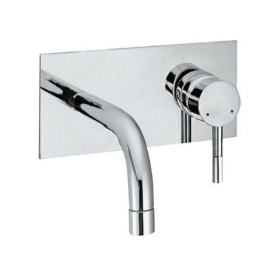 Jaquar Solo Exposed Part Kit Of Single Lever Basin Mixer Wall Mounted Consisting Of Operating Lever, Wall Flange, Nipple & Spout