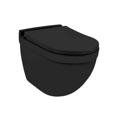 Jaquar Solo Rimless Blind Installation Wall Hung Wc Black Matt (SLS-BLM-6953BIUFSM)