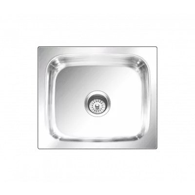 Nirali Bg Grace Plain 304 Stainless Steel Single Bowl Kitchen Sink Glossy