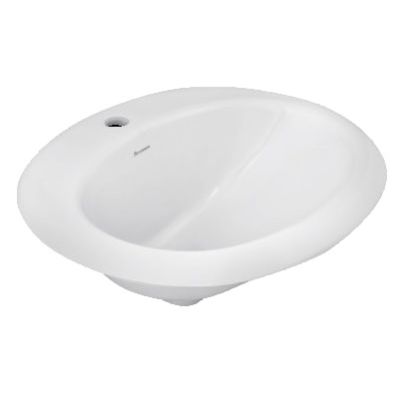 Parryware Mini Oval Self Rimming Counter Top Wash Basin White