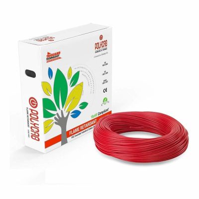 Polycab FRLF Electrical Cables 1.5 sqmm Red - 300 mtrs
