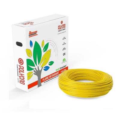 Polycab FRLF Electrical Cables 1.5 sqmm Yellow - 300 mtrs