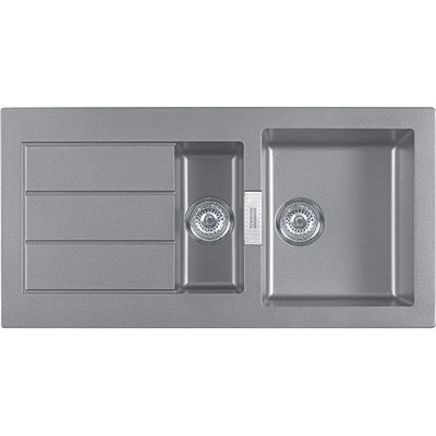 Franke Tectonite 651 1000x510 Titanium Silver Kitchen Sink