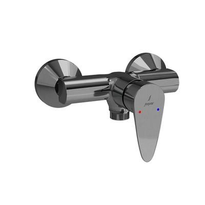 Jaquar Vignette Prime Single Lever Exposed Shower Mixer For Connection To Hand Shower With Connecting Legs & Wall Flanges Stainless Steel