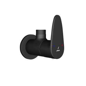 Jaquar Vignette Prime Angular Stop Cock With Wall Flange Black Matt