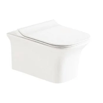 Hindware Agnese Wall Mounted Closet Starwhite - Rimless