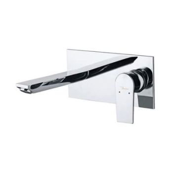 Jaquar Aria Exposed Part Kit Of Single Lever Basin Mixer Wall Mounted Consisting Of Operating Lever, Wall Flange, Nipple & Spout