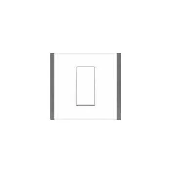 Crabtree Athena Moderna Cover Plate Chalk White with Grey Trim