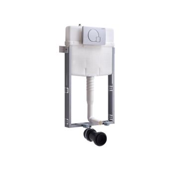 Cera Chevron Concealed Cistern Set with Half Frame