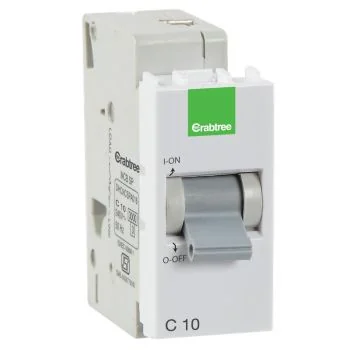 Crabtree Signia 10 A Sp Mini Mcb ‘C’ Series 3 Ka White